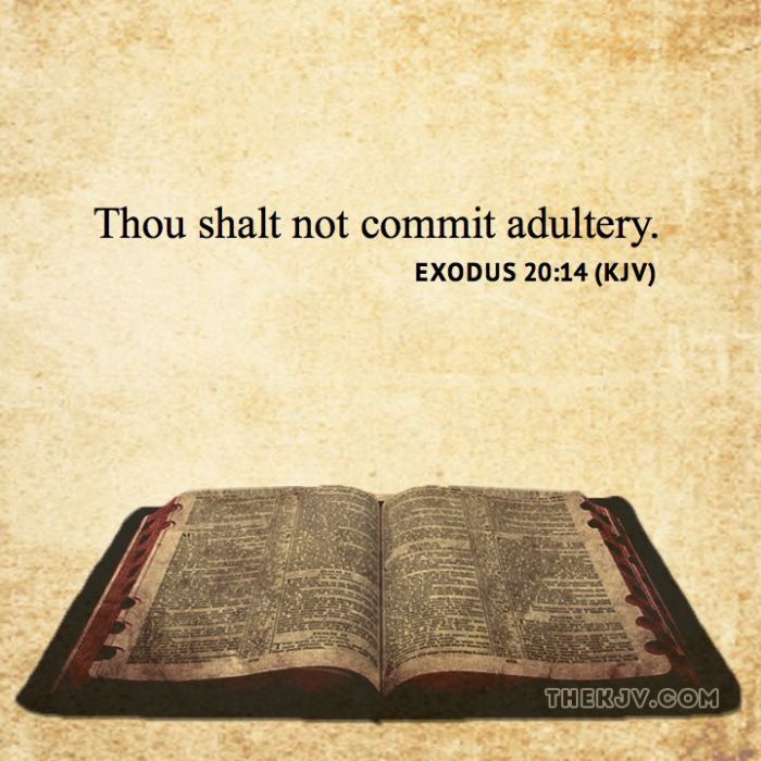 Adultery commit thou shalt