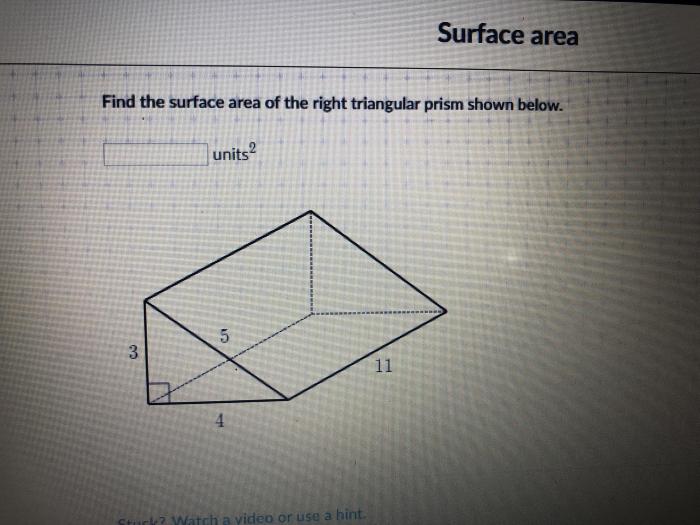 Surface area triangular prism worksheet