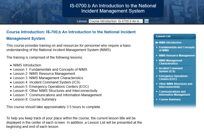 Fema test answer key ics nims