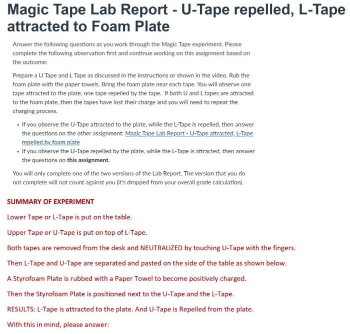 Unit 6 sticky tape post lab answers