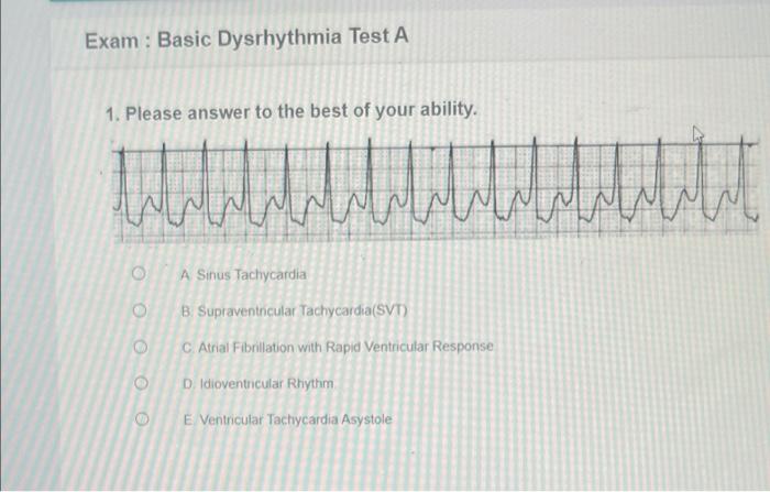 Relias dysrhythmia basic test answers