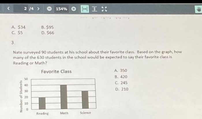 Dana surveyed students in her class