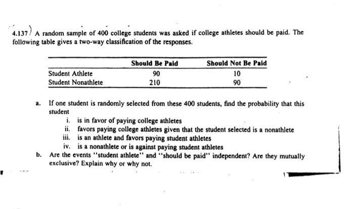 In a sample of 275 students 20 say