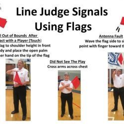 Hand referee signals volleyball rules