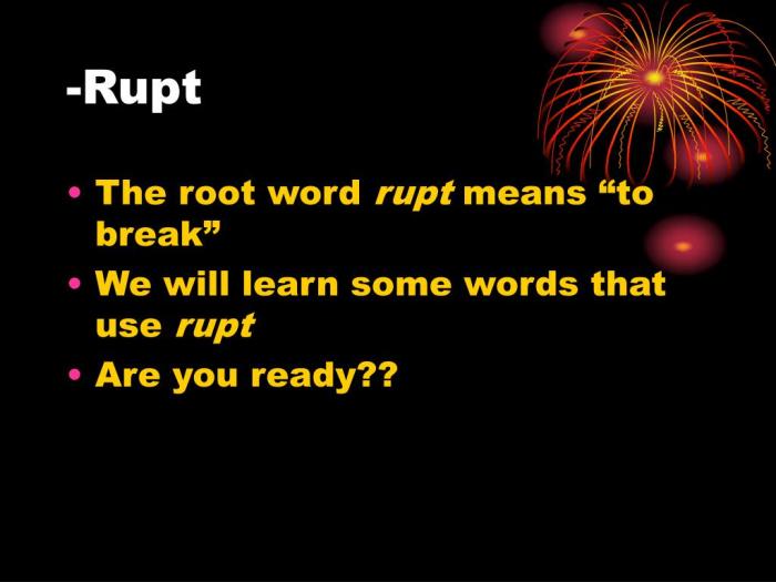 Root rupt latin fract ppt powerpoint presentation skip