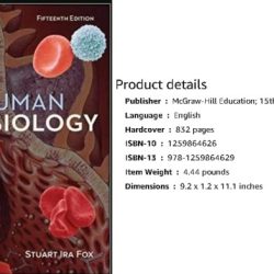 Stuart ira physiology hardcover 1998 fox human stock