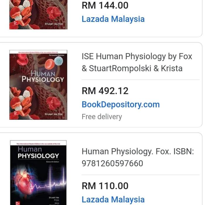 Human physiology stuart ira fox 16th edition