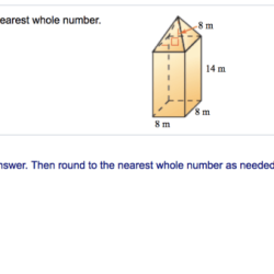 Find the surface area to the nearest whole number